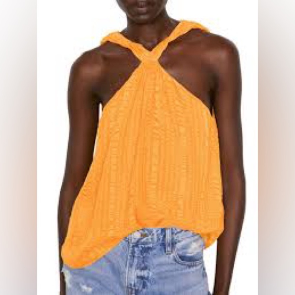 FRAME draped halter top XS *NWT*